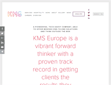 Tablet Screenshot of kms.co.uk